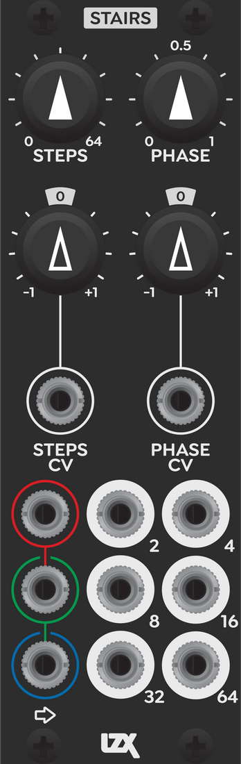 STAIRS six stage waveshaper and VCA